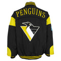 NHL (Nutmeg) - Pittsburgh Penguins Puffer Jacket 1990s Large Vintage Retro Hockey