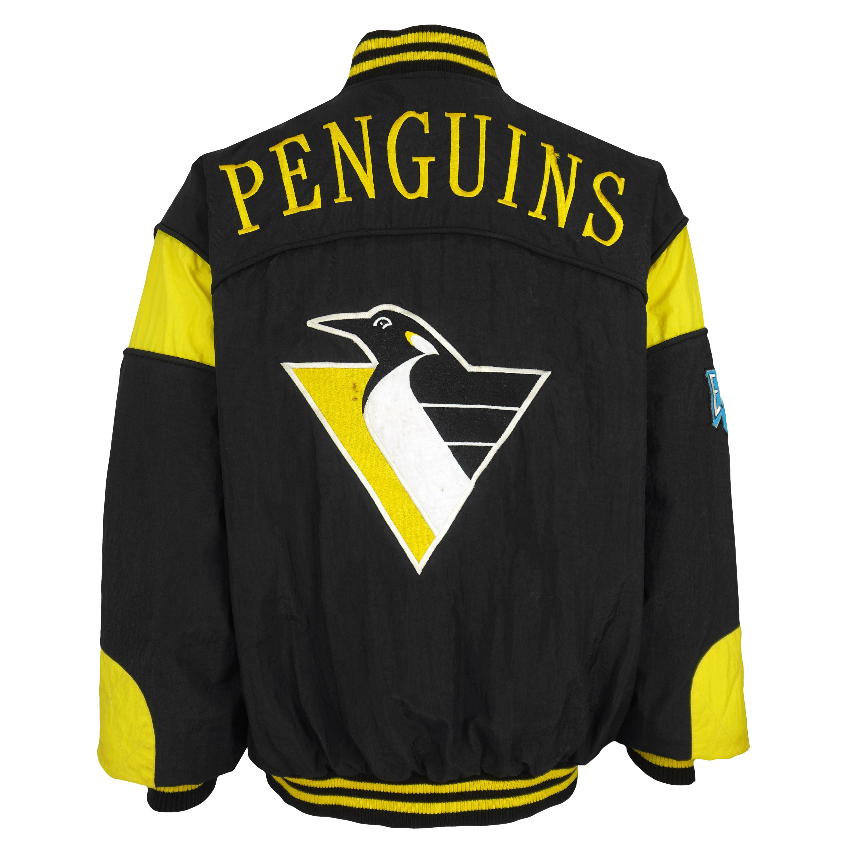 NHL (Nutmeg) - Pittsburgh Penguins Puffer Jacket 1990s Large Vintage Retro Hockey