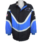 NFL (Apex One) - Carolina Panthers Puffer Pullover 1990s Large Vintage Retro Football