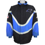 NFL (Apex One) - Carolina Panthers Puffer Pullover 1990s Large Vintage Retro Football