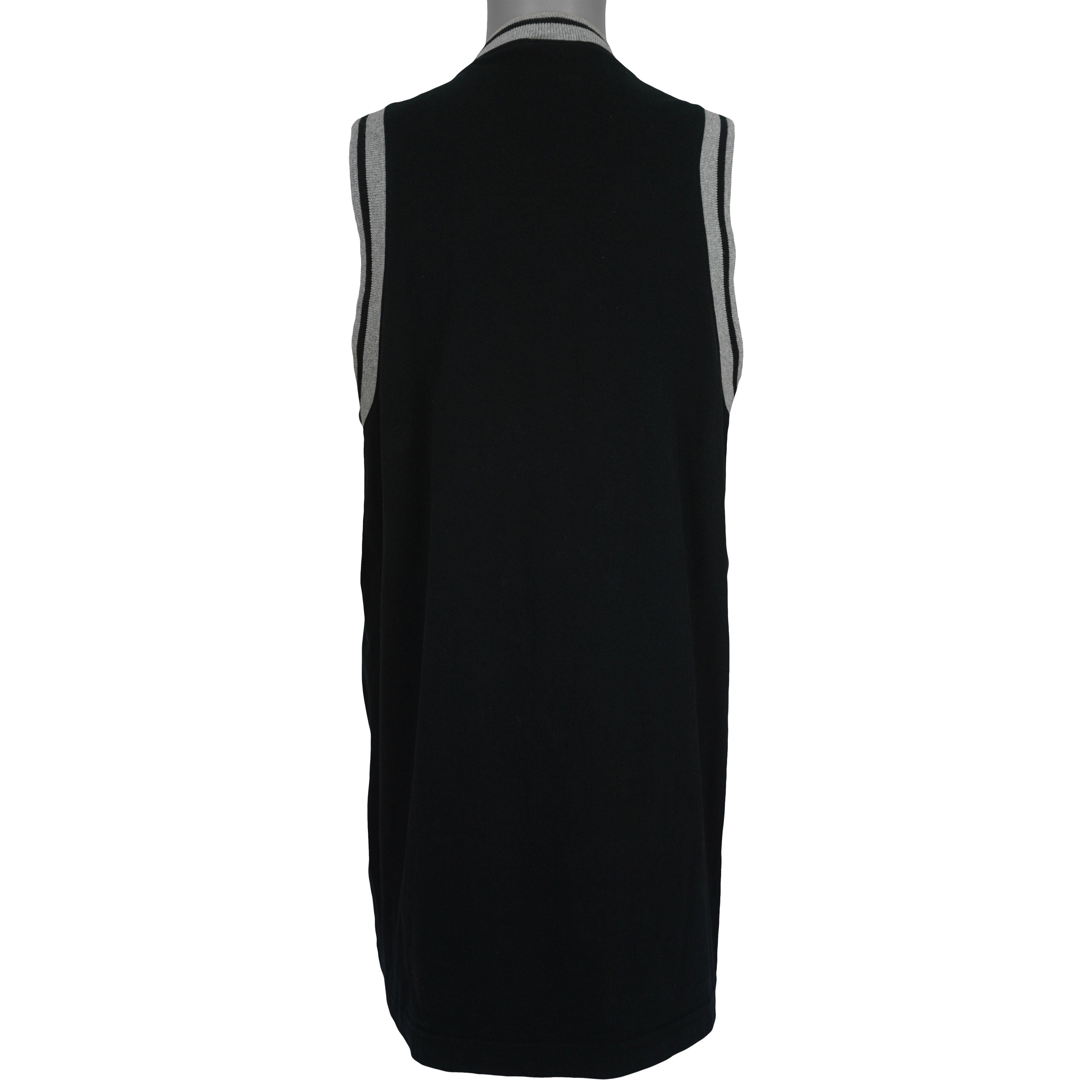 Wilson - Black Sleeveless Shirt 1990s X-Large Vintage Retro