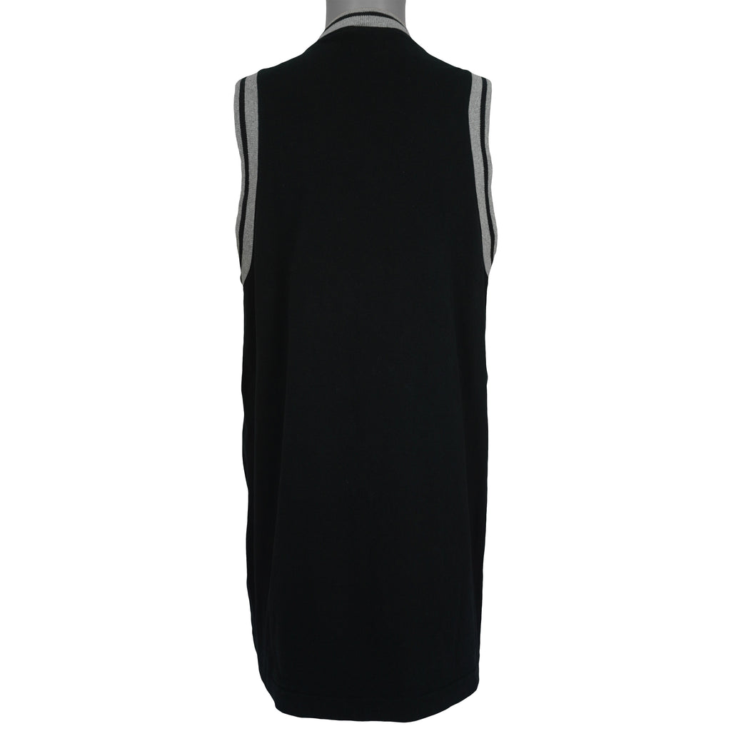 Wilson - Black Sleeveless Shirt 1990s X-Large Vintage Retro