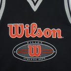 Wilson - Black Sleeveless Shirt 1990s X-Large Vintage Retro