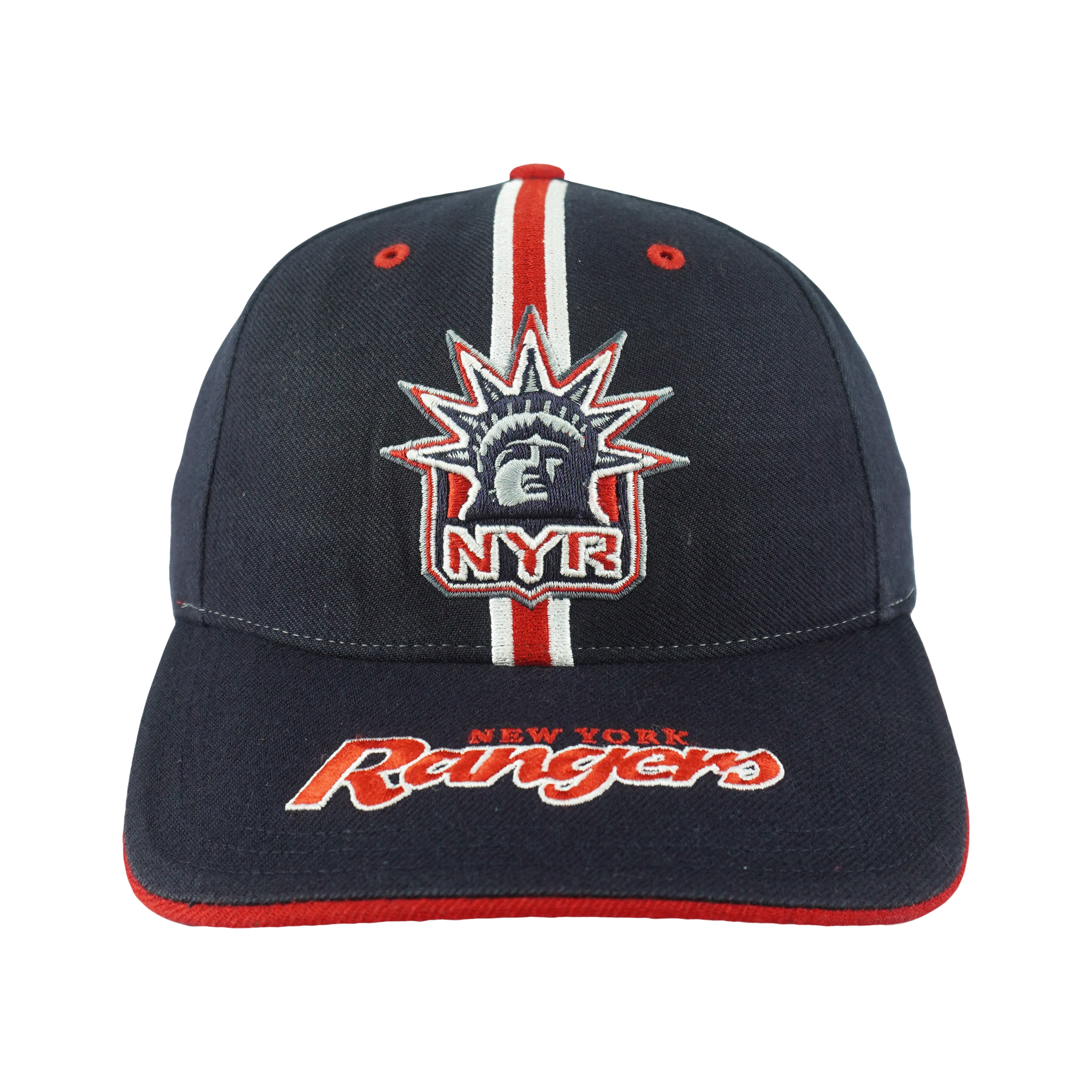 NHL - New York Rangers Strapback Hat 1990s OSFA Vintage Retro Hockey