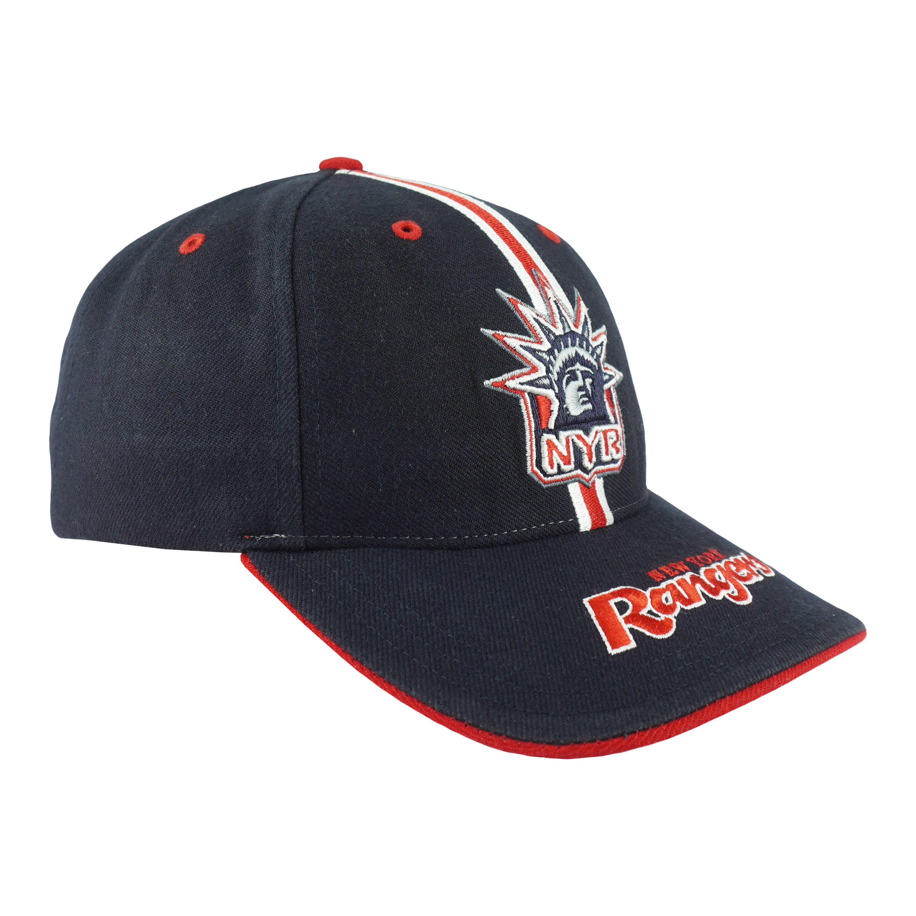 NHL - New York Rangers Strapback Hat 1990s OSFA Vintage Retro Hockey
