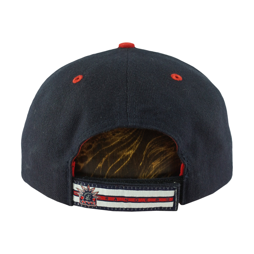 NHL - New York Rangers Strapback Hat 1990s OSFA Vintage Retro Hockey