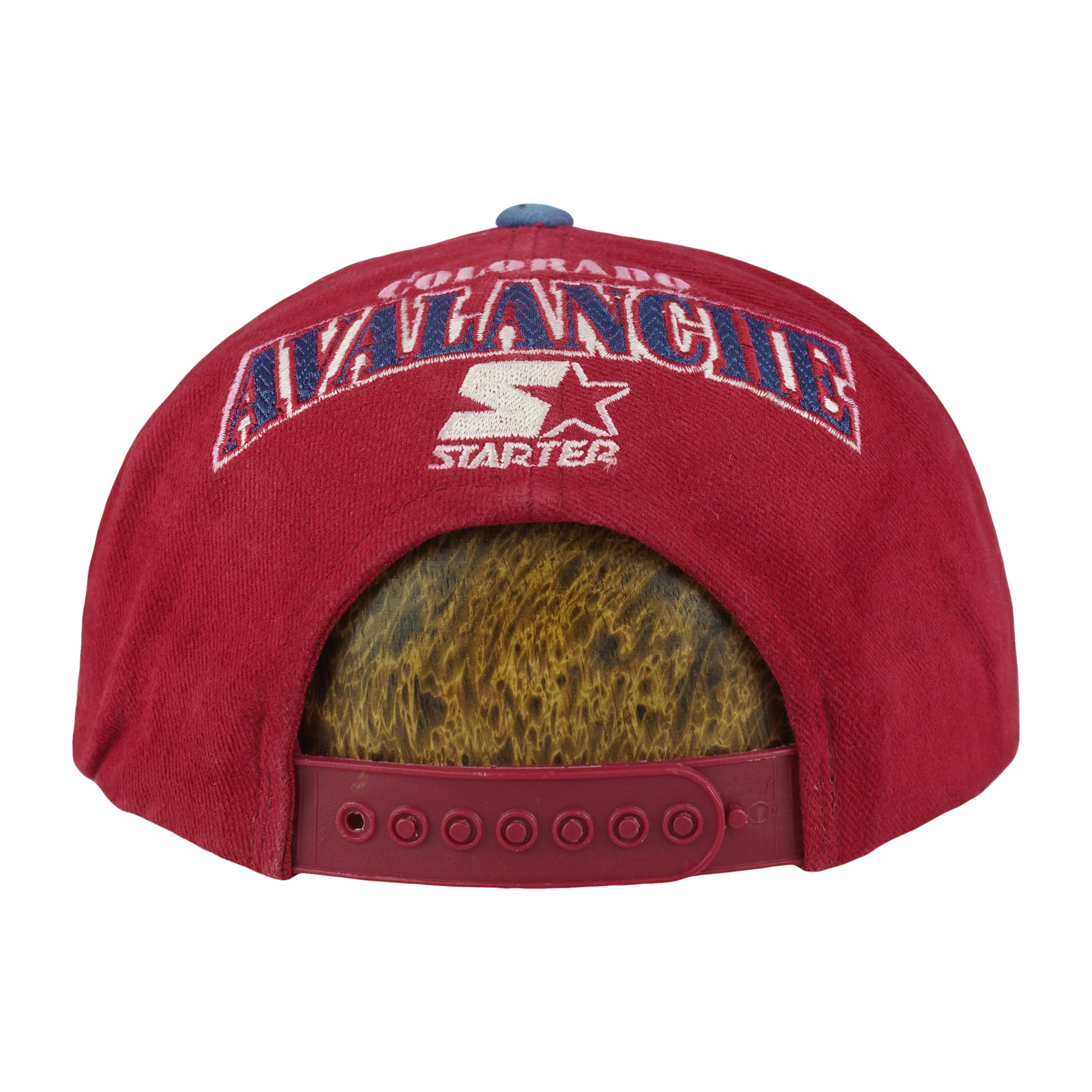 Starter (NHL) - Colorado Avalanche Snapback Hat 1990s OSFA Vintage Retro Hockey