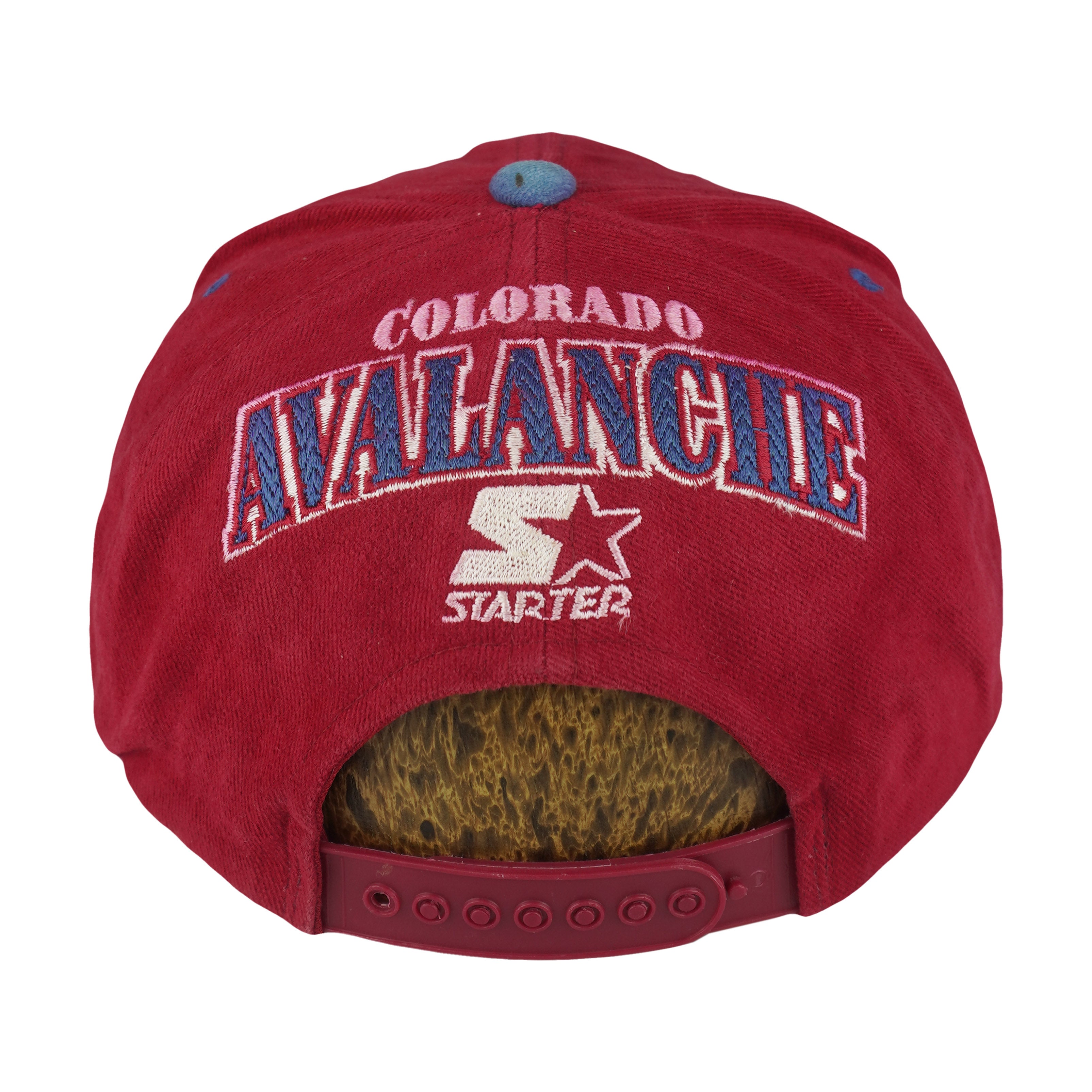 Starter (NHL) - Colorado Avalanche Snapback Hat 1990s OSFA Vintage Retro Hockey