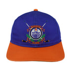 NHL (The Game) - Edmonton Oilers Snapback Hat 1990s OSFA Vintage Retro Hockey