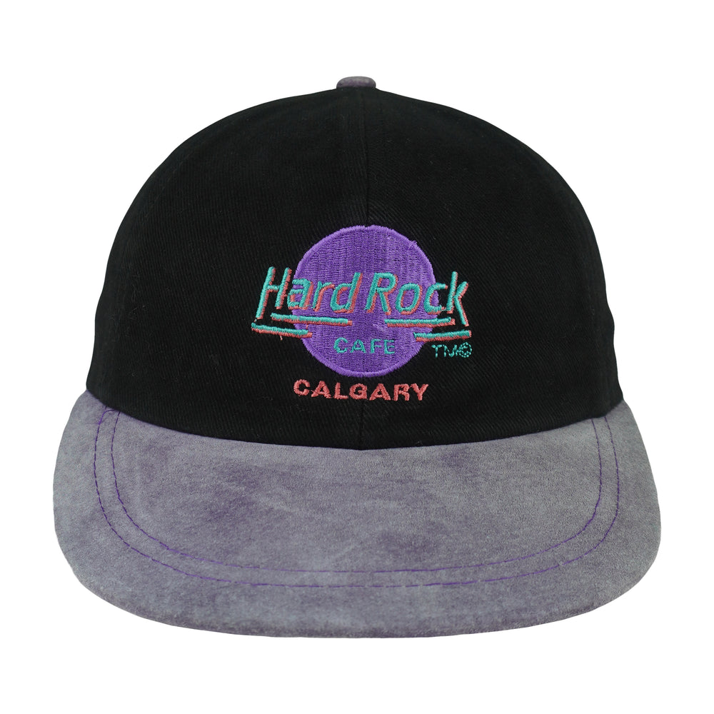 Vintage - Hard Rock Calgary Strapback Hat 1990s OSFA Vintage Retro