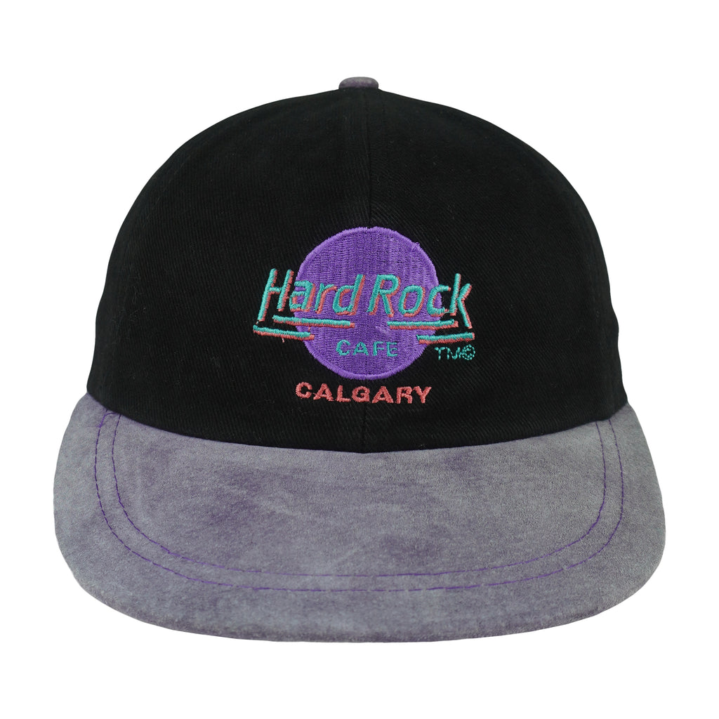 Vintage - Hard Rock Calgary Strapback Hat 1990s OSFA Vintage Retro
