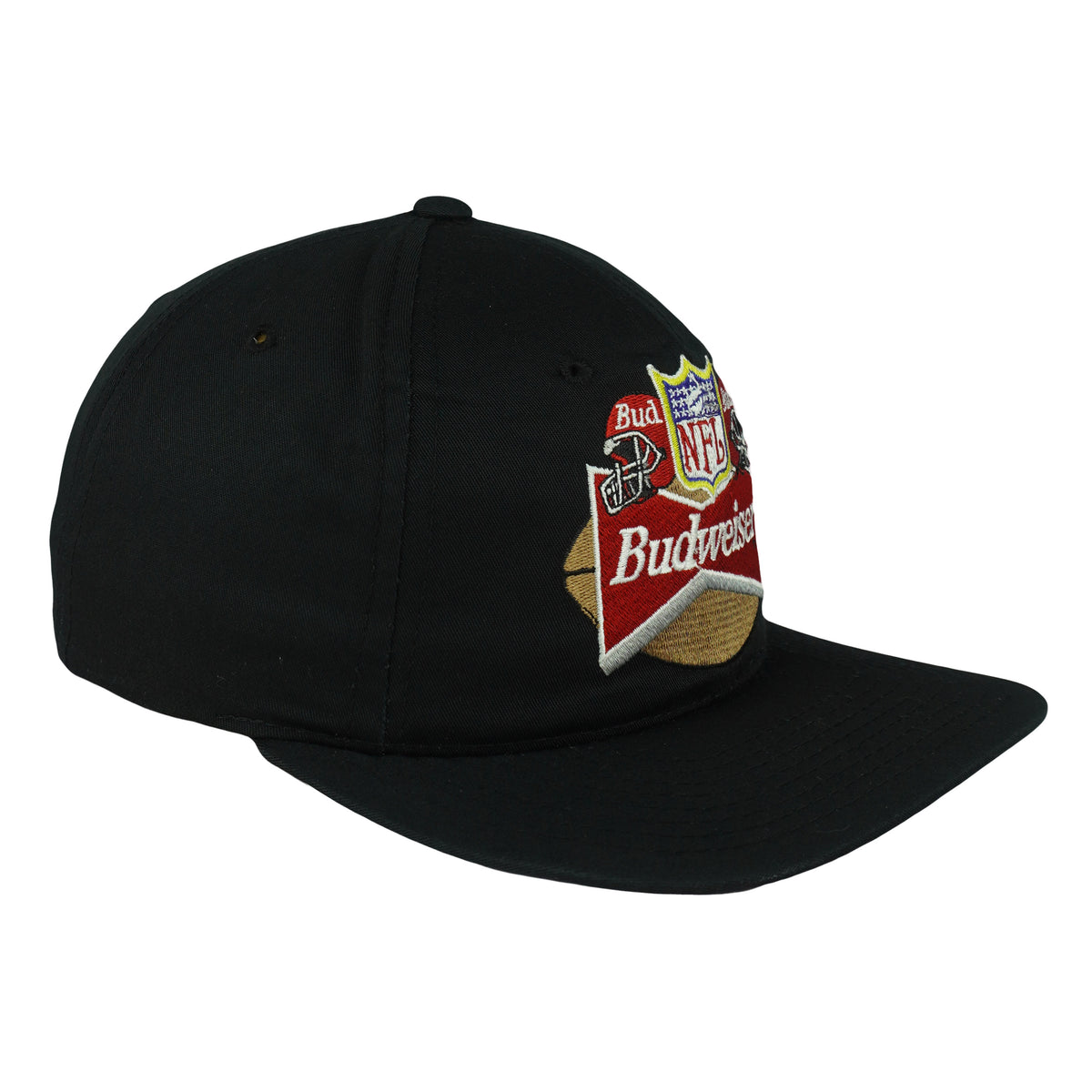 Starter (NFL) - Budweiser Football Embroidered Snapback Hat 1990s OSFA Vintage Retro Football