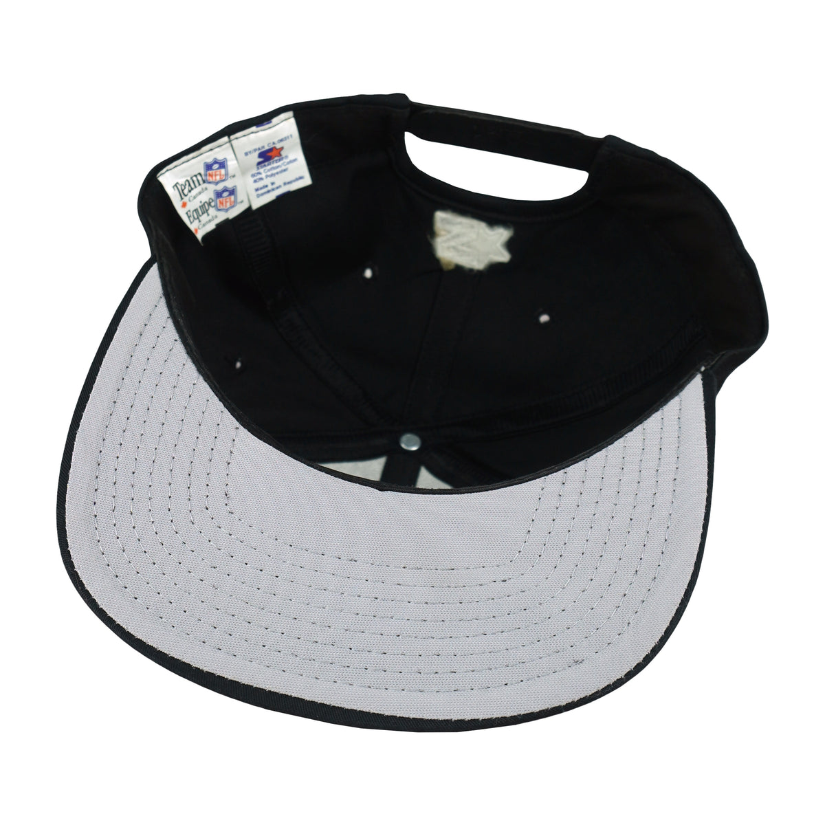 Starter (NFL) - Budweiser Football Embroidered Snapback Hat 1990s OSFA Vintage Retro Football