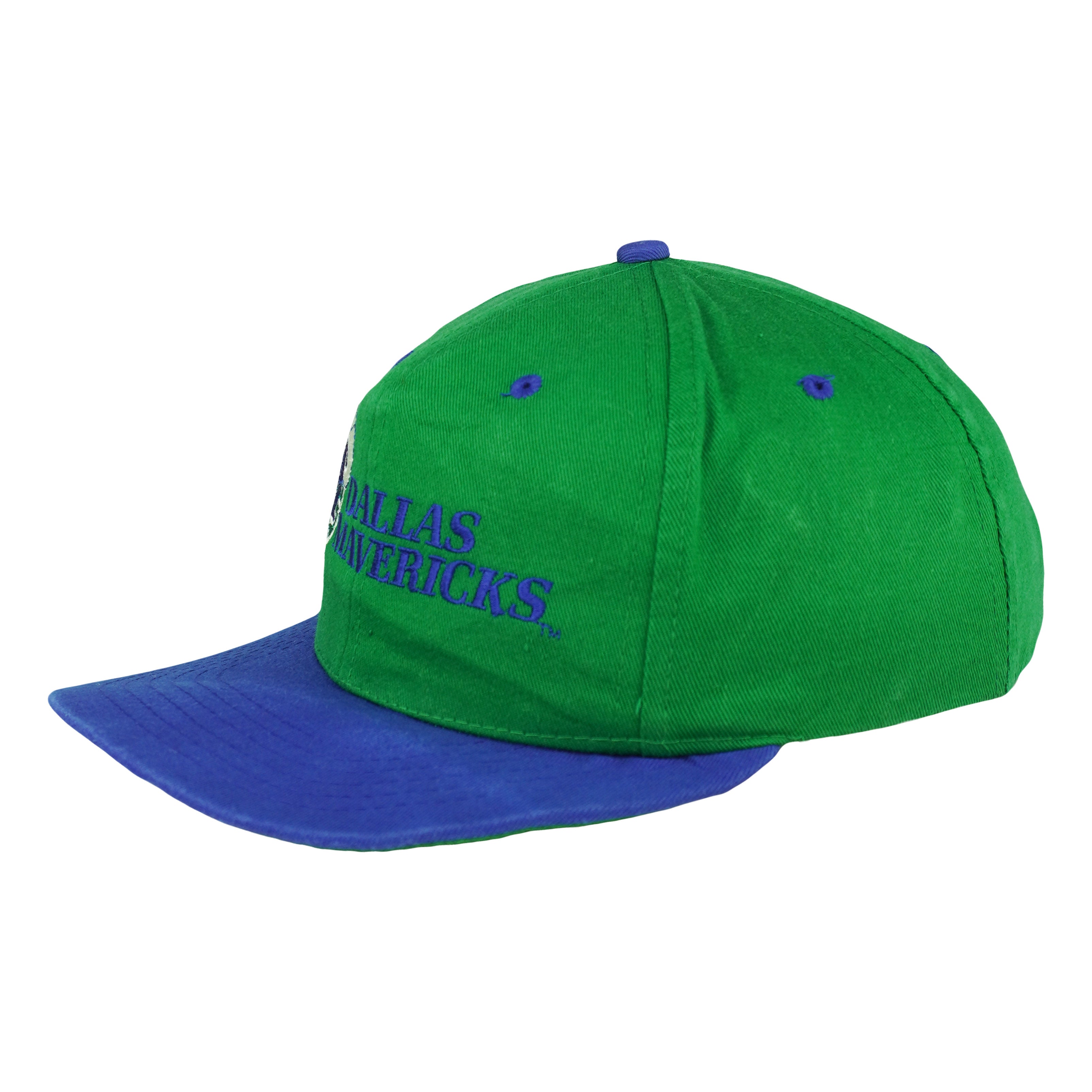 NBA (Drew Pearson) - Green Dallas Mavericks Snapback Hat 1990s OSFA Vintage Retro Basketball