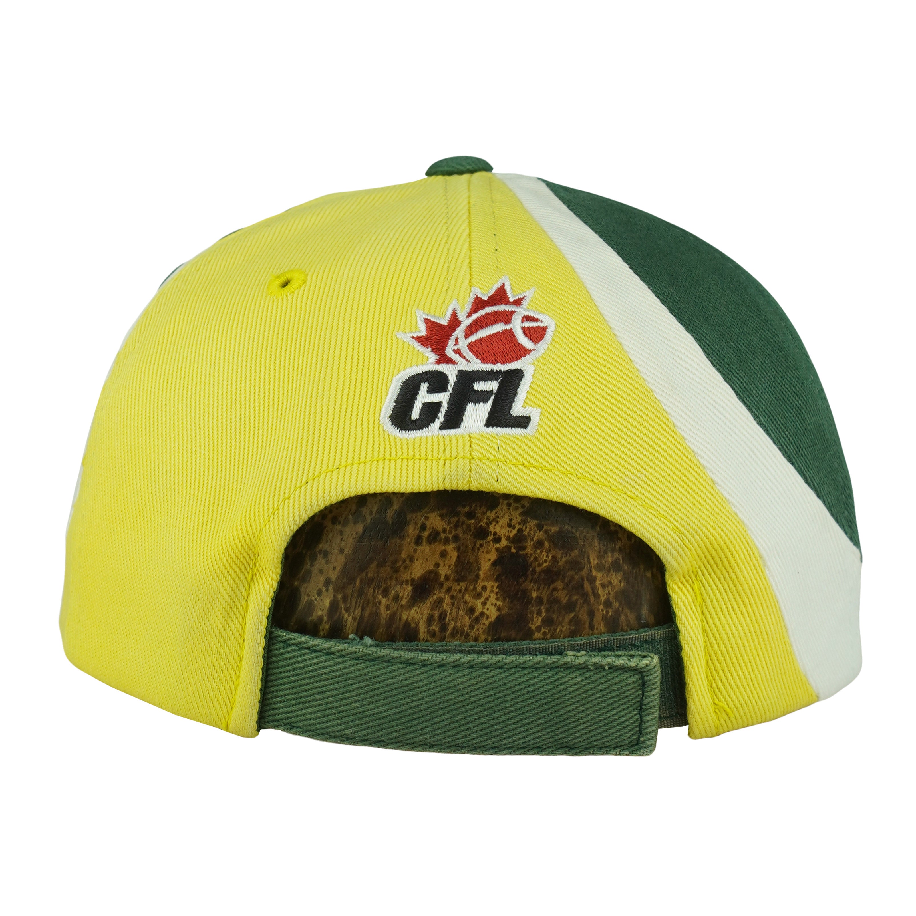 Reebok (CFL) - Edmonton Eskimos Colorblock Strapback Hat 1990s OSFA Vintage Retro Football