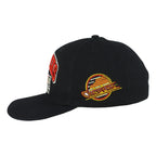 NHL (CCM) - Black Vancouver Canucks Snapback Hat 1990s OSFA Vintage Retro Hockey