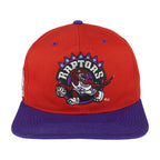 Vintage NBA - Toronto Raptors Big Logo Snapback Hat 1990s OSFA in red