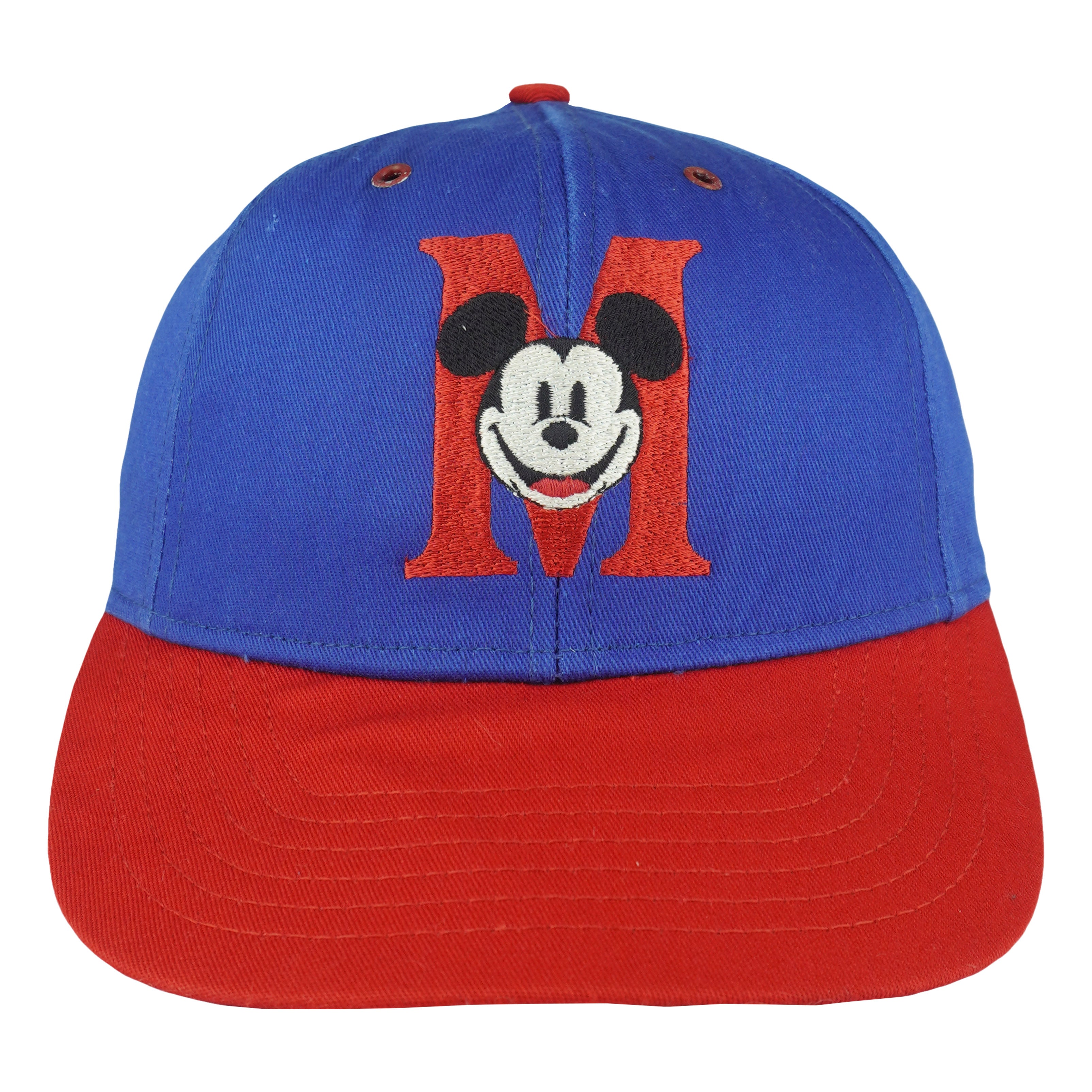 Disney - Mickey Mouse Snapback Hat 1990s OSFA Vintage Retro