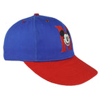 Disney - Mickey Mouse Snapback Hat 1990s OSFA Vintage Retro