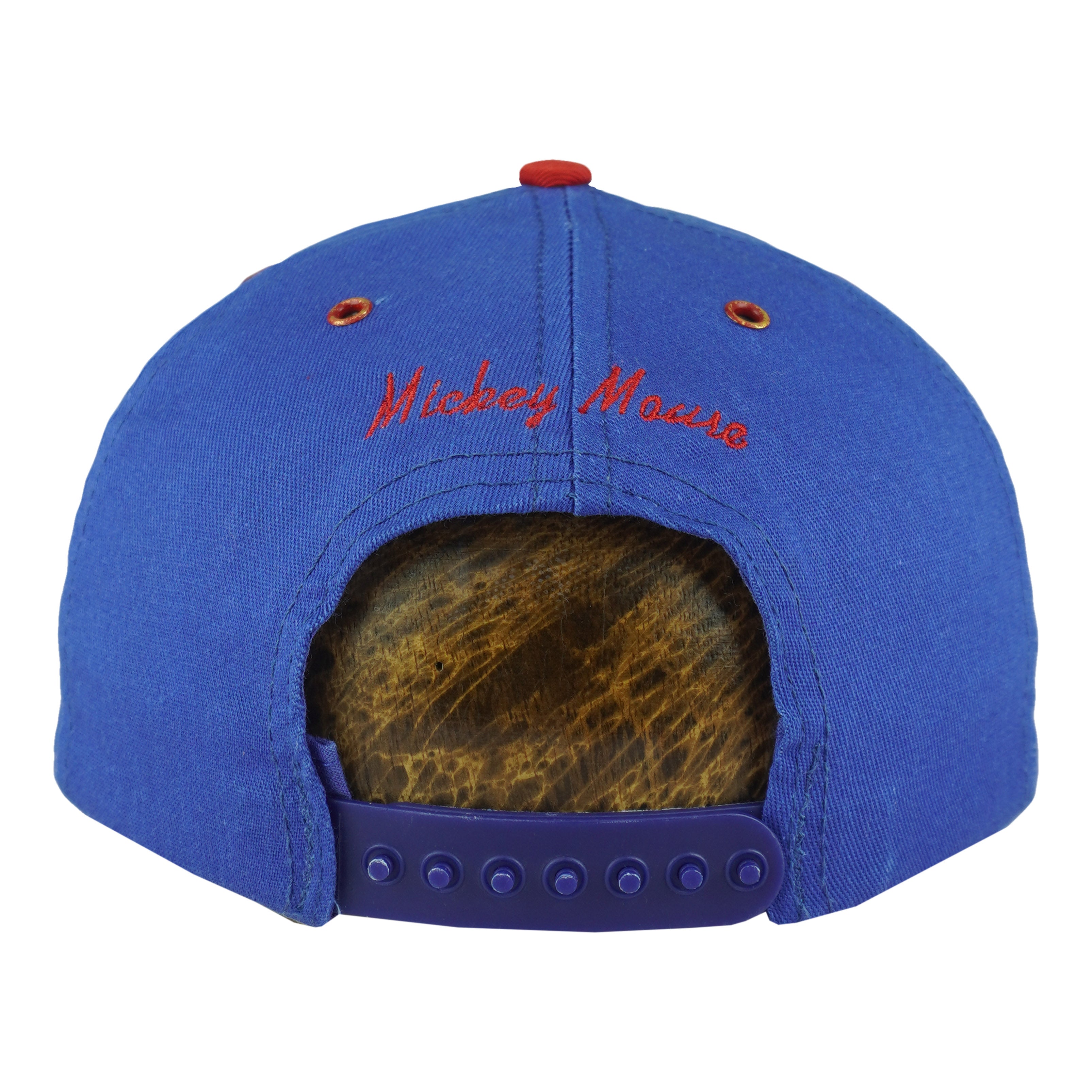 Disney - Mickey Mouse Snapback Hat 1990s OSFA Vintage Retro