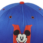 Disney - Mickey Mouse Snapback Hat 1990s OSFA Vintage Retro