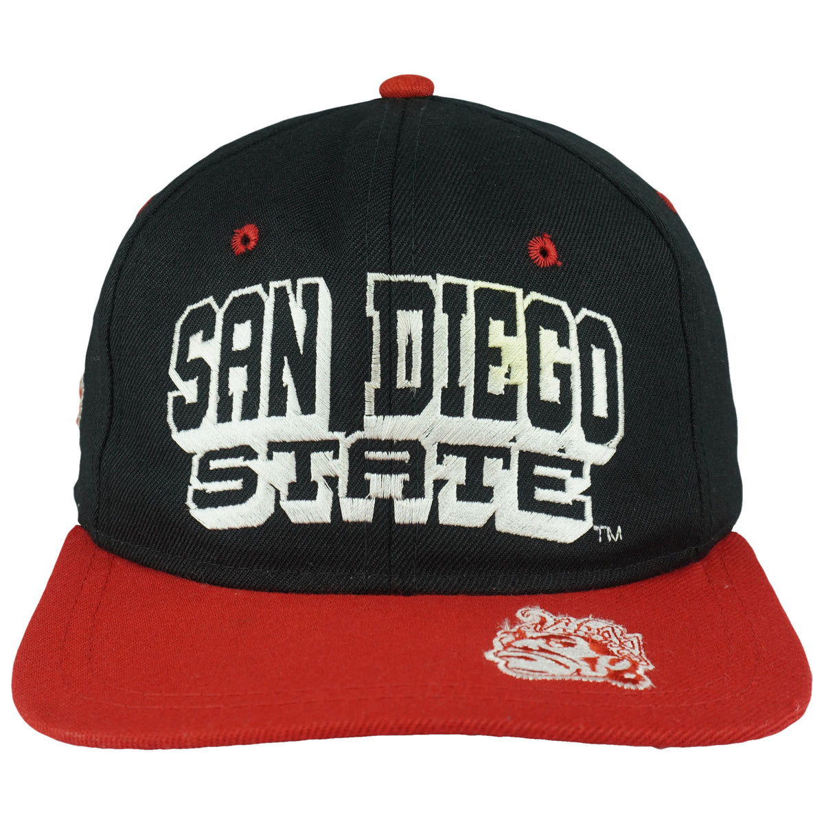 Vintage NCAA (Cap Boy) - San Diego State Aztecs Snapback Hat 1990s OSFA in black