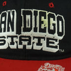 Vintage NCAA (Cap Boy) - San Diego State Aztecs Snapback Hat 1990s OSFA in black