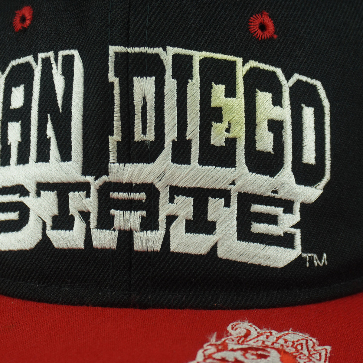 Vintage NCAA (Cap Boy) - San Diego State Aztecs Snapback Hat 1990s OSFA in black
