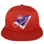 NHL - Montreal Canadiens Embroidered Snapback Hat 1990s OSFA Vintage Retro Hockey