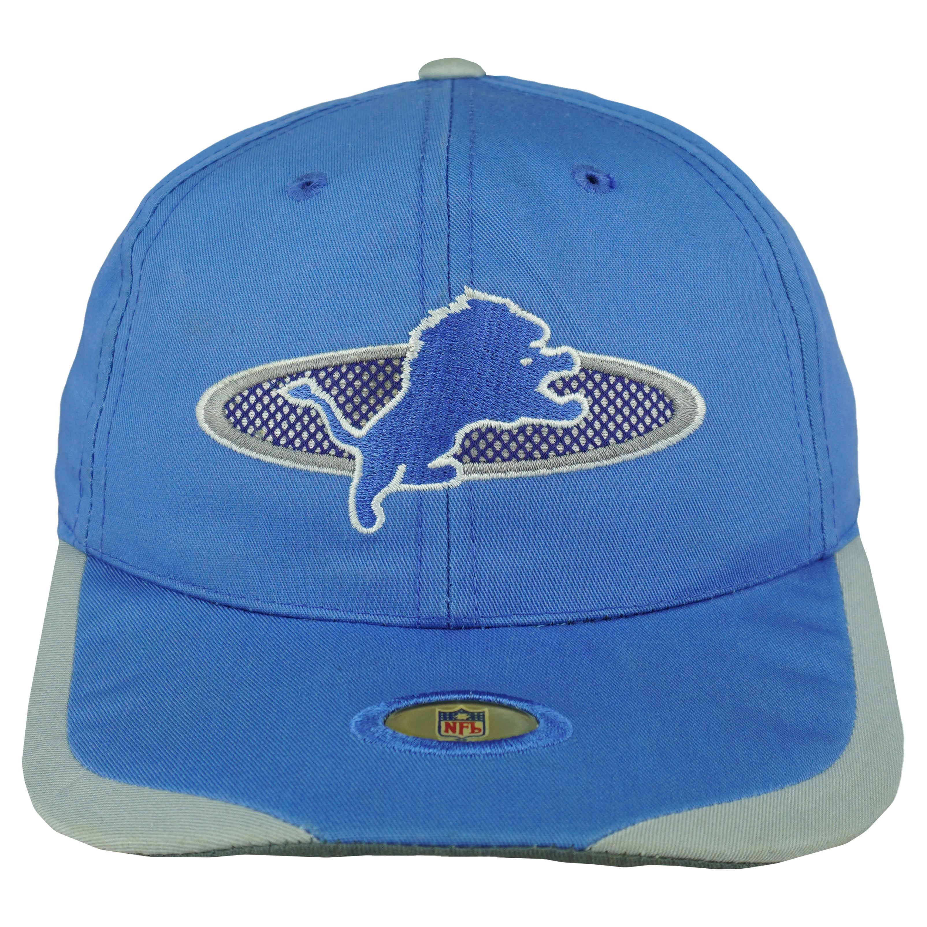 NFL (Sports Specialties) - Detroit Lions Embroidered Snapback Hat 1990s OSFA Vintage Retro Football