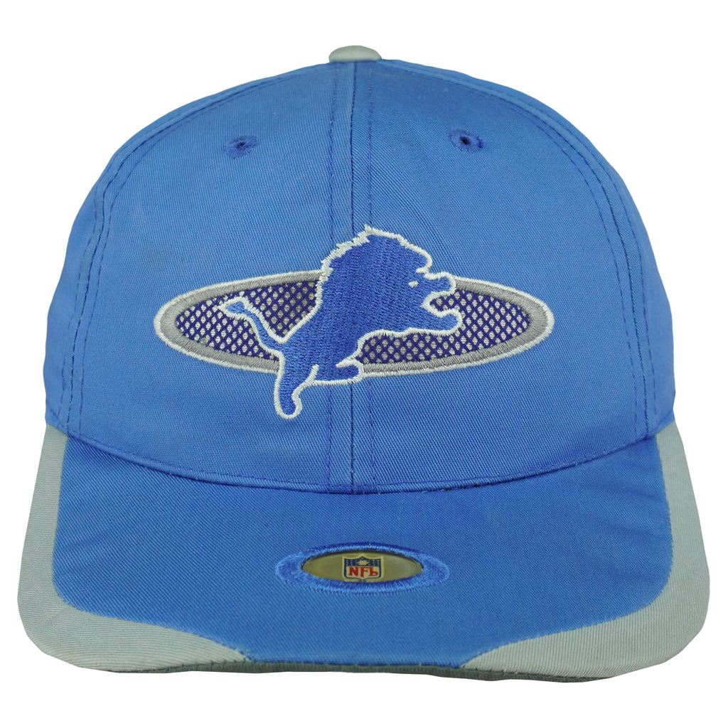NFL (Sports Specialties) - Detroit Lions Embroidered Snapback Hat 1990s OSFA Vintage Retro Football