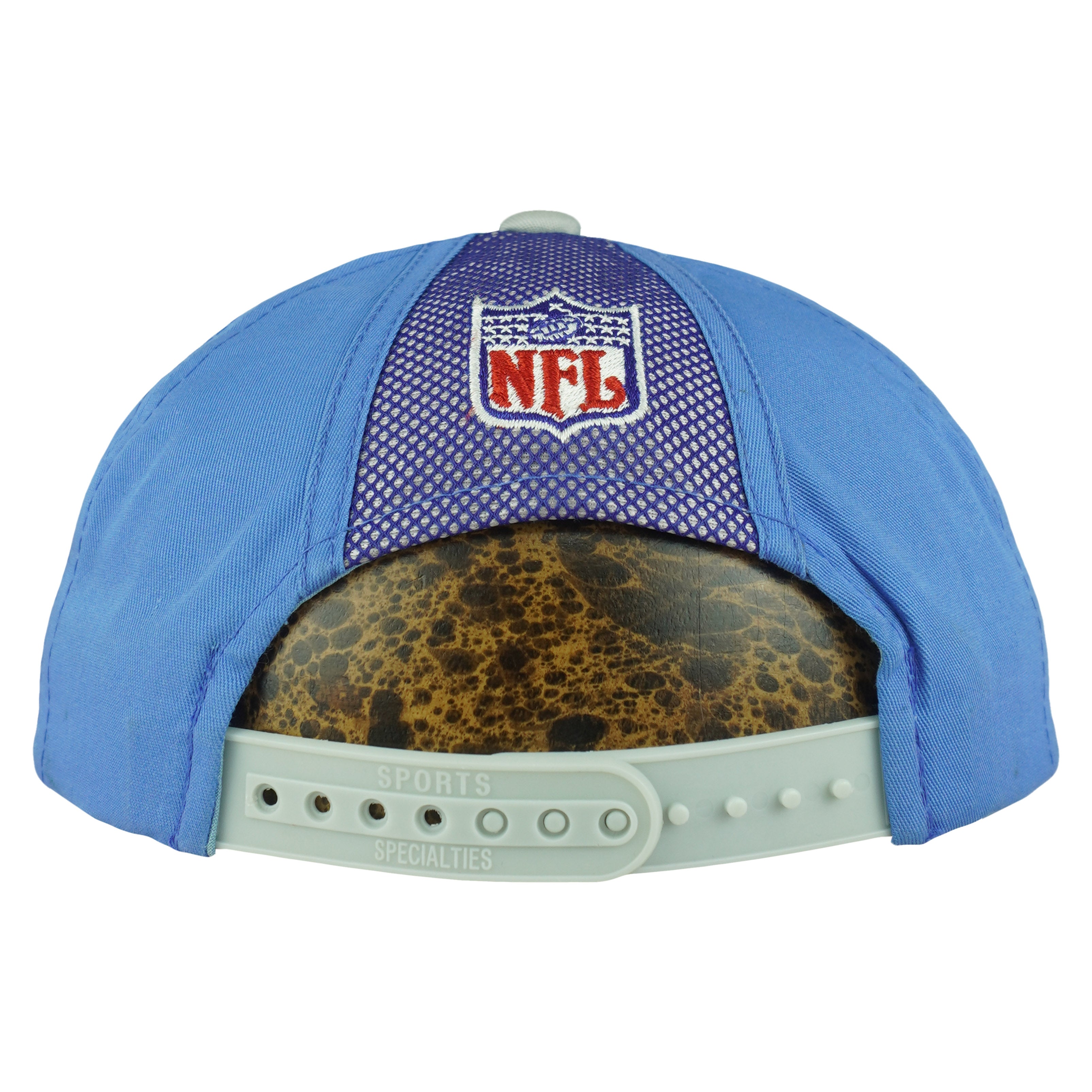 NFL (Sports Specialties) - Detroit Lions Embroidered Snapback Hat 1990s OSFA Vintage Retro Football