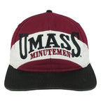 NCAA (Logo 7) - UMass Minutemen Snapback Hat 1990s OSFA Vintage Retro