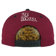 NCAA (Logo 7) - UMass Minutemen Snapback Hat 1990s OSFA Vintage Retro