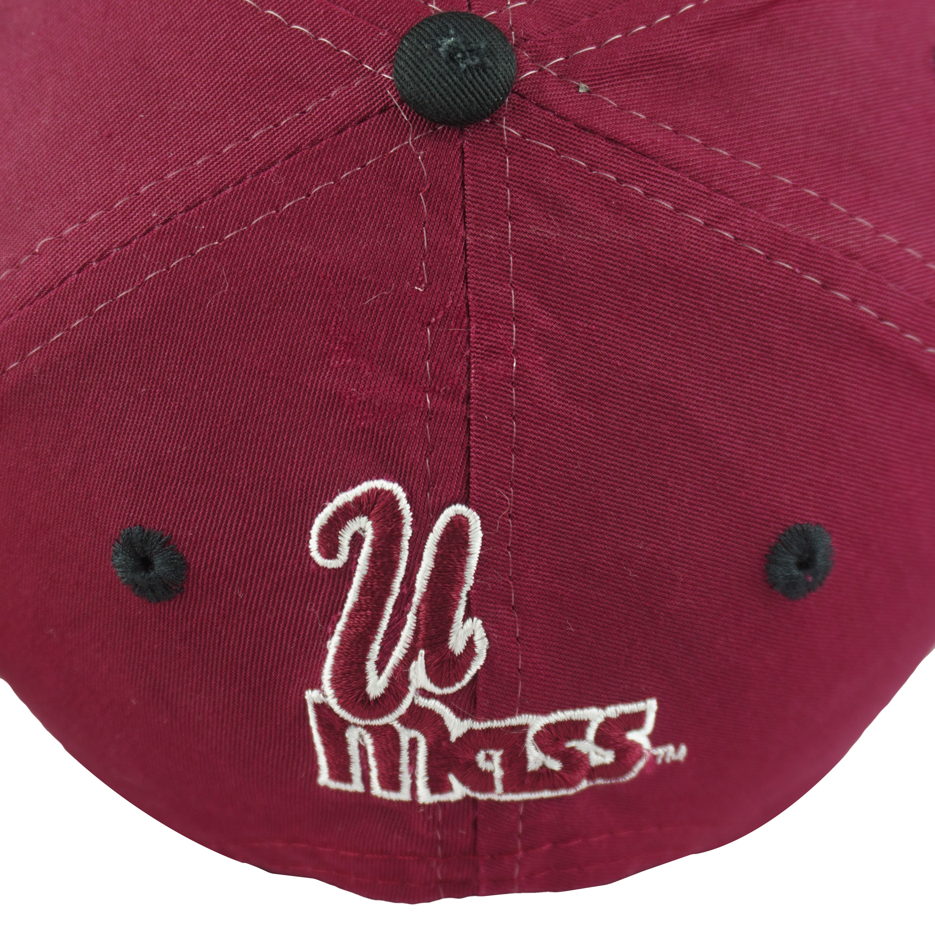 NCAA (Logo 7) - UMass Minutemen Snapback Hat 1990s OSFA Vintage Retro