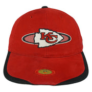 Red Chiefs hat with large embroidered arrowhead logo