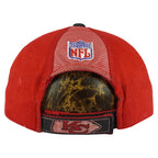 Rear NFL embroidery above the adjustable red strap