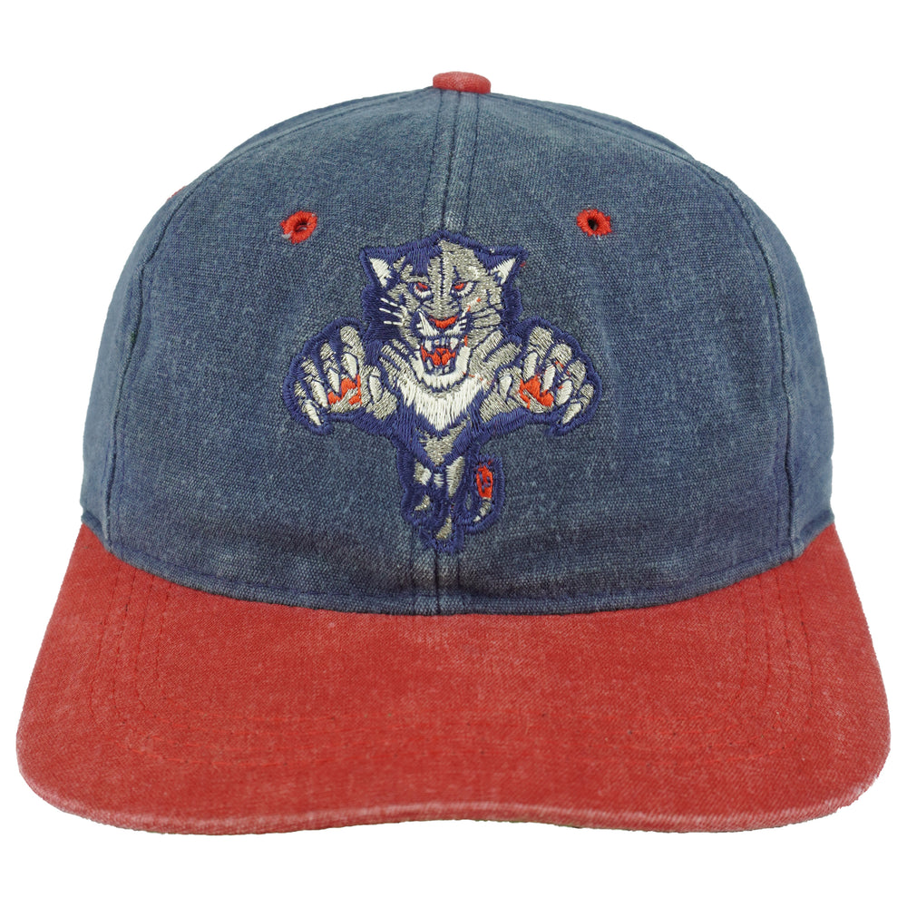 NHL - Florida Panthers Big Logo Snapback Hat 1990s OSFA Vintage Retro Hockey