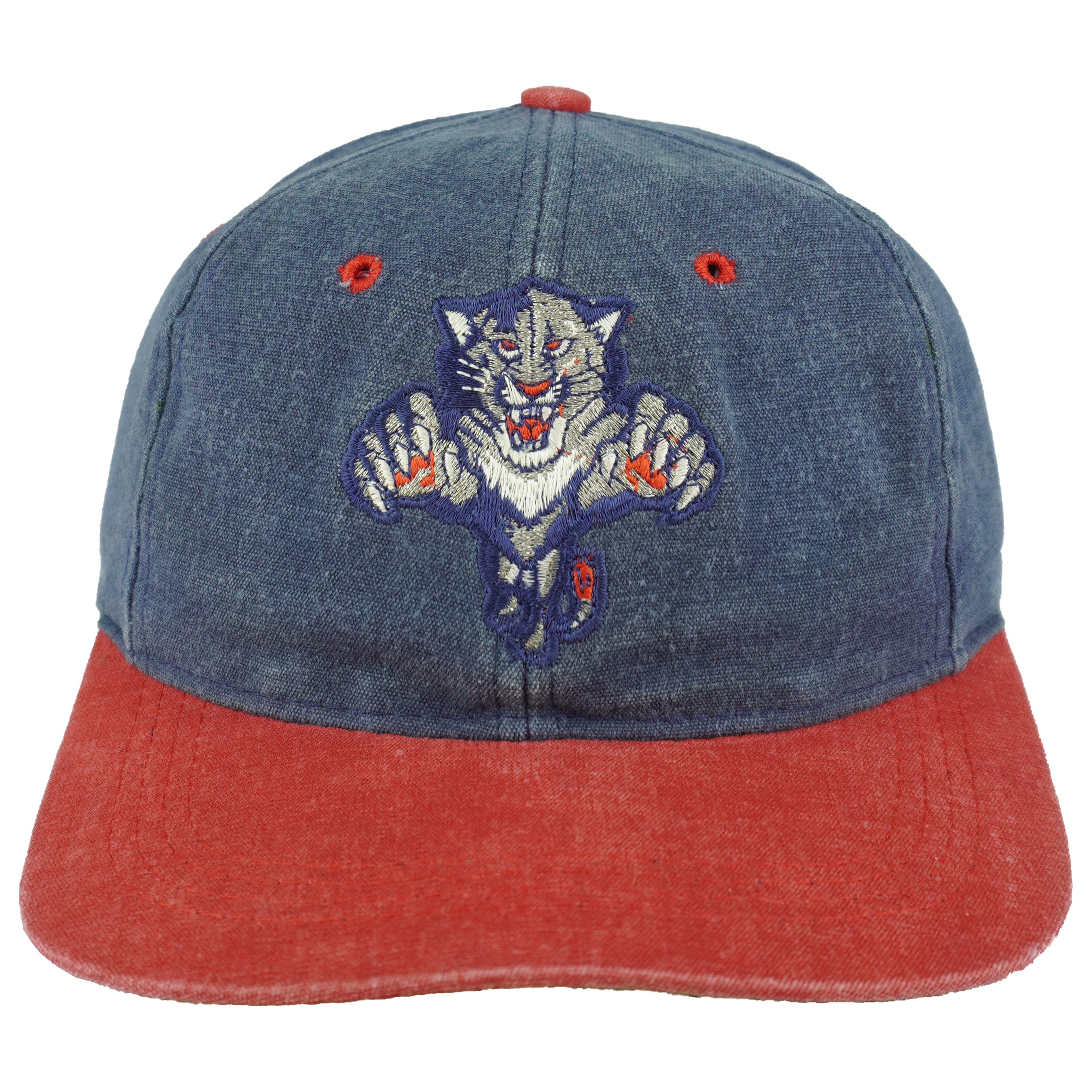 NHL - Florida Panthers Big Logo Snapback Hat 1990s OSFA Vintage Retro Hockey