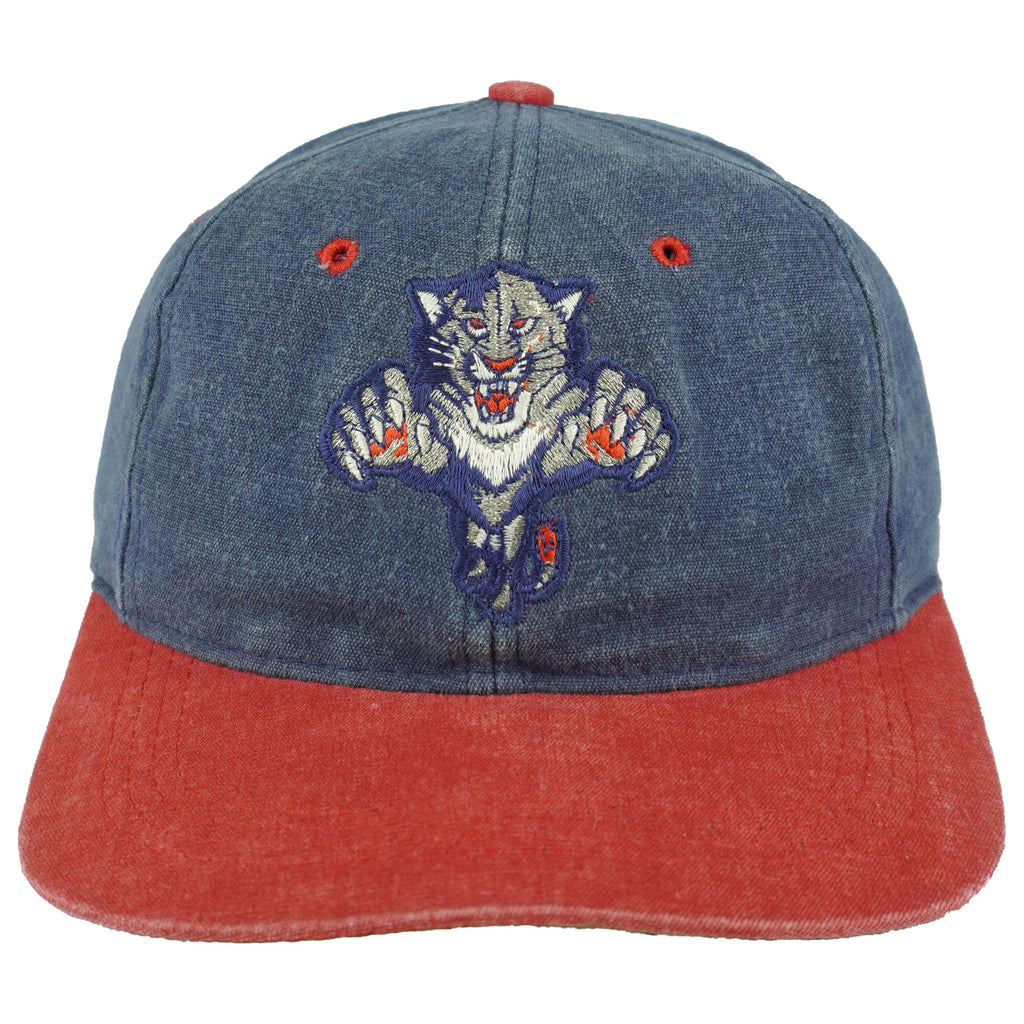 NHL - Florida Panthers Big Logo Snapback Hat 1990s OSFA Vintage Retro Hockey