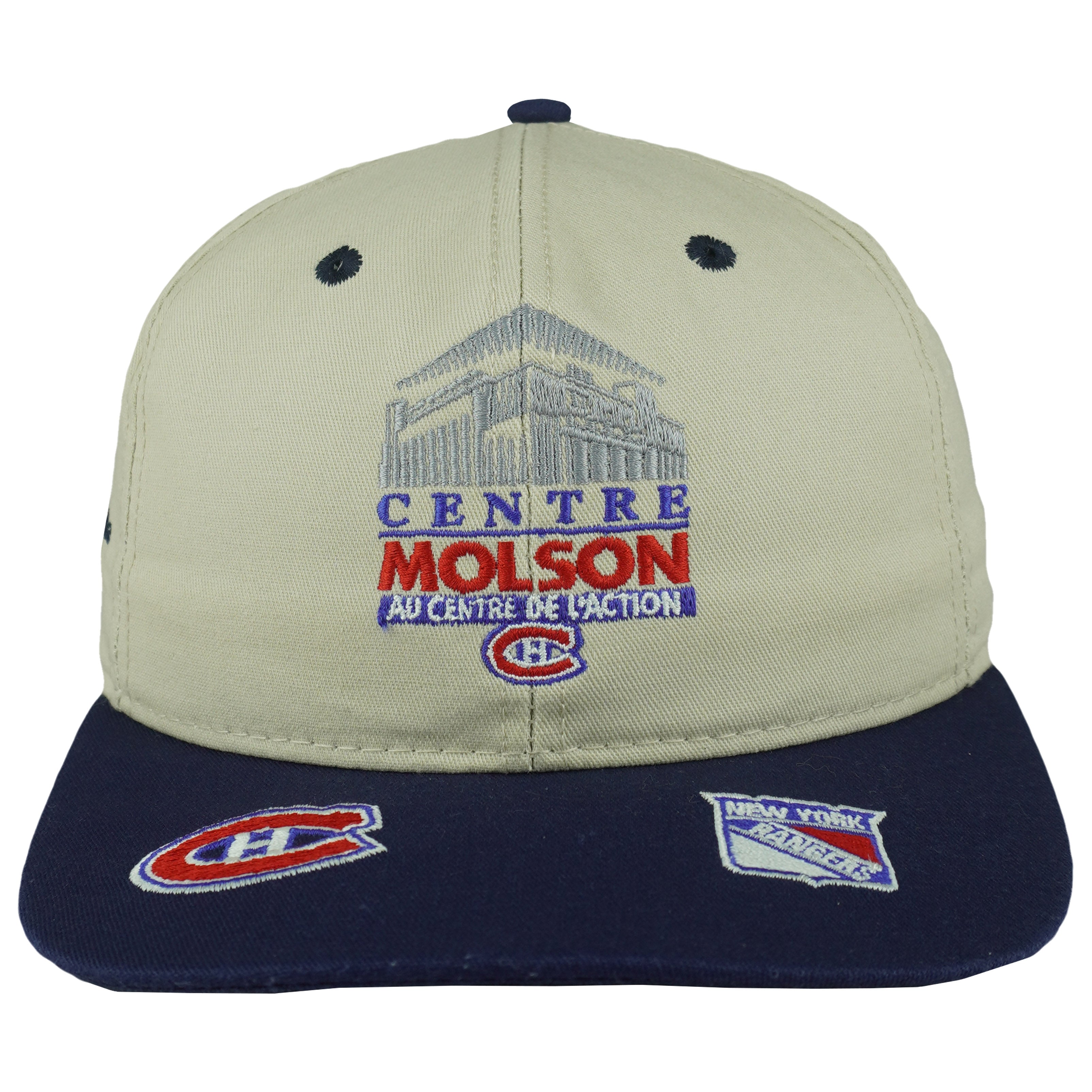 NHL (#1 Apparel) - Montreal Canadiens Centre Molson Arena Snapback Hat 1996 OSFA Vintage Retro Hockey