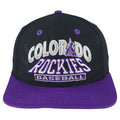 MLB (Logo 7) - Colorado Rockies Embroidered Snapback Hat 1990s OSFA Vintage Retro Baseball
