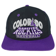 MLB (Logo 7) - Colorado Rockies Embroidered Snapback Hat 1990s OSFA Vintage Retro Baseball