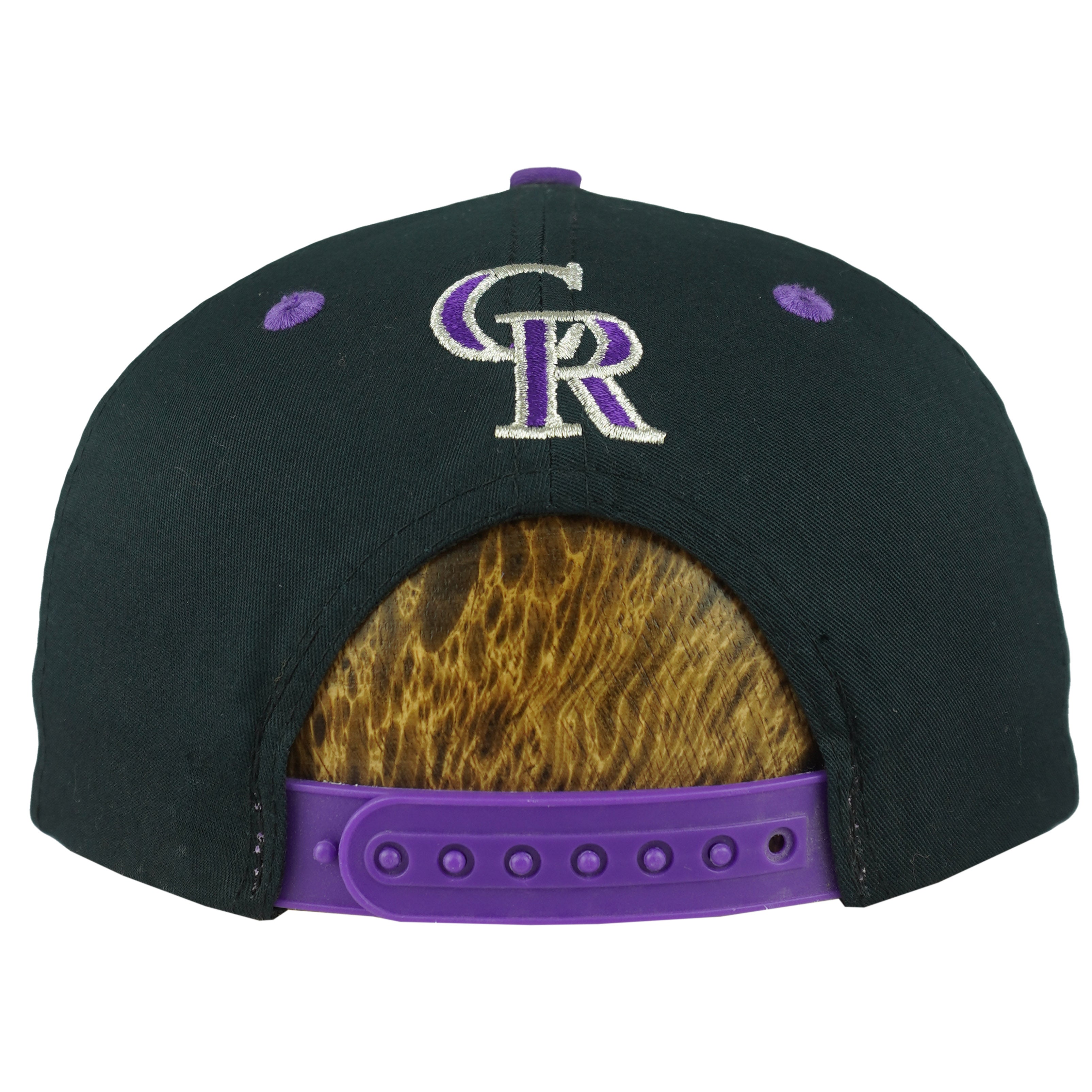 MLB (Logo 7) - Colorado Rockies Embroidered Snapback Hat 1990s OSFA Vintage Retro Baseball