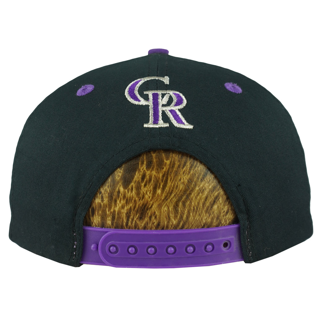 MLB (Logo 7) - Colorado Rockies Embroidered Snapback Hat 1990s OSFA Vintage Retro Baseball