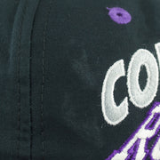 MLB (Logo 7) - Colorado Rockies Embroidered Snapback Hat 1990s OSFA Vintage Retro Baseball