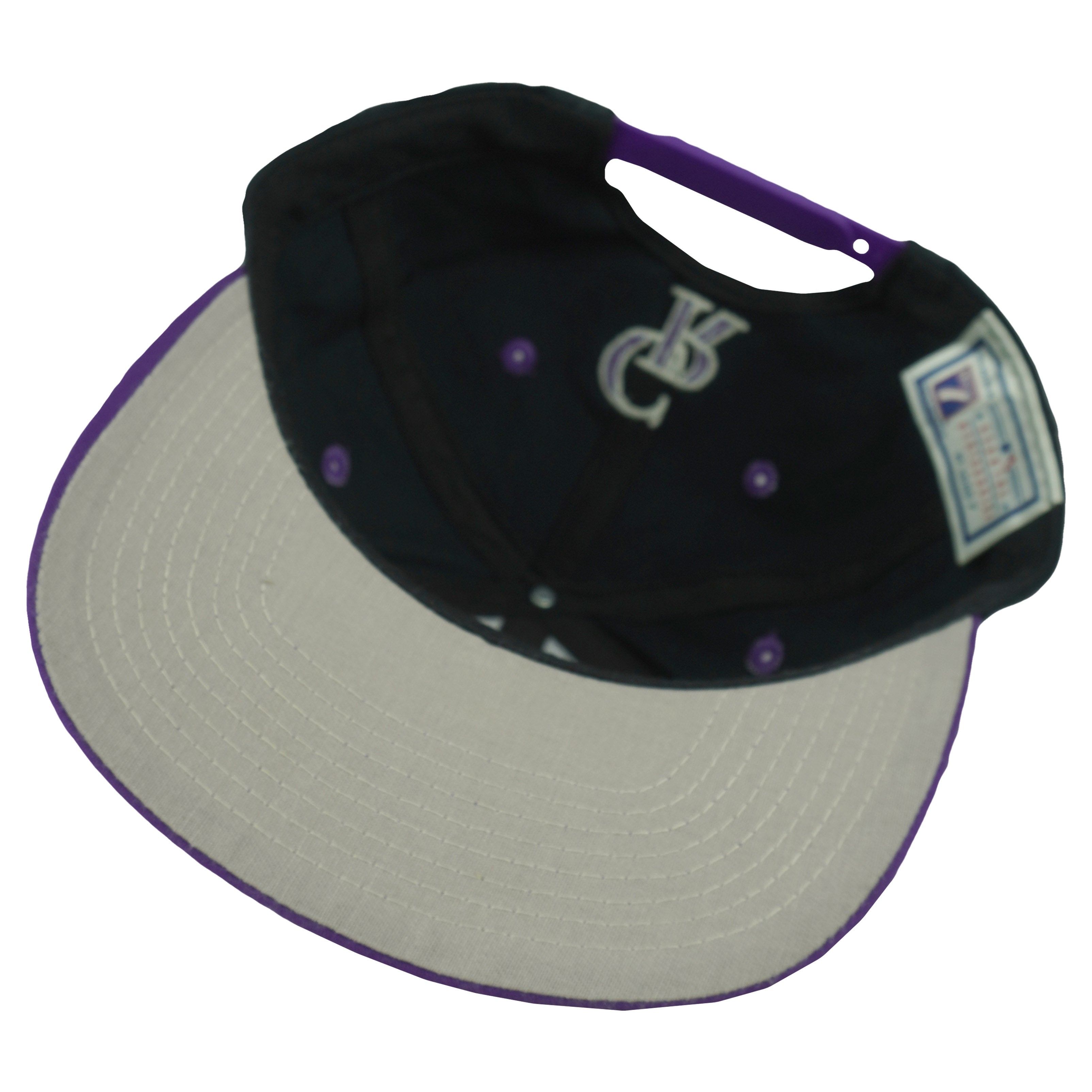 MLB (Logo 7) - Colorado Rockies Embroidered Snapback Hat 1990s OSFA Vintage Retro Baseball