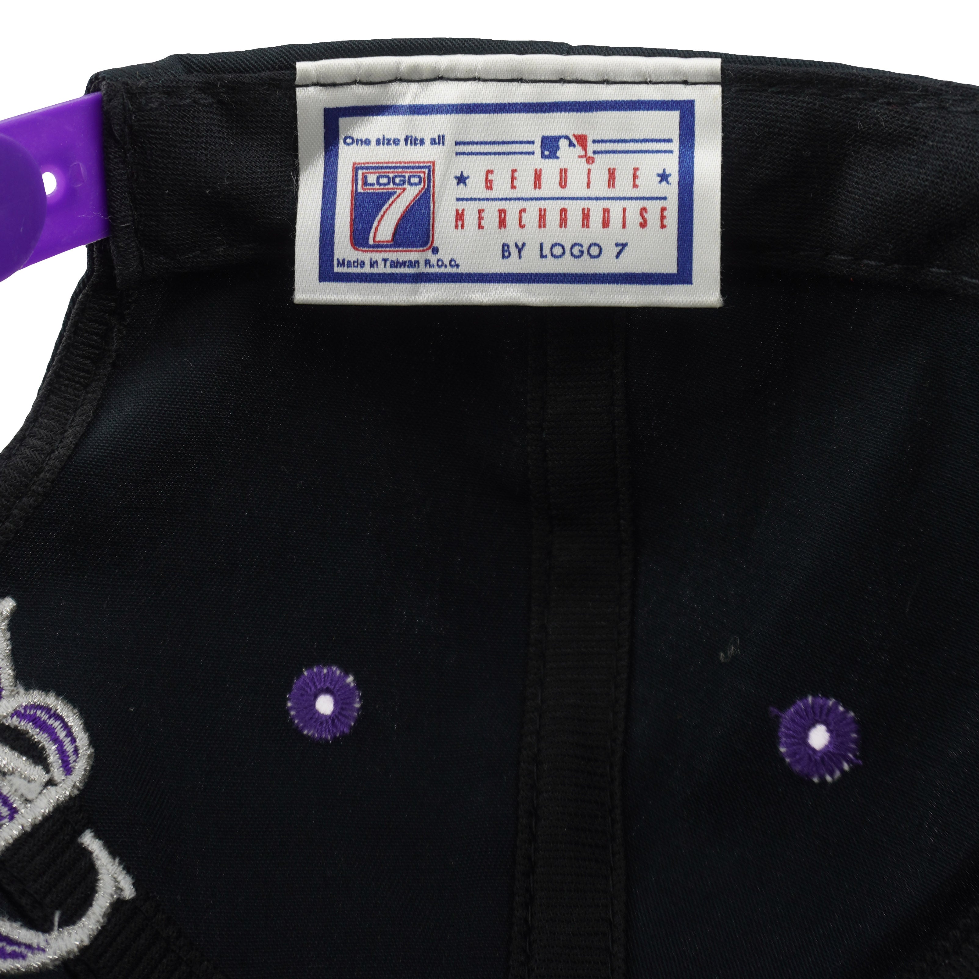 MLB (Logo 7) - Colorado Rockies Embroidered Snapback Hat 1990s OSFA Vintage Retro Baseball