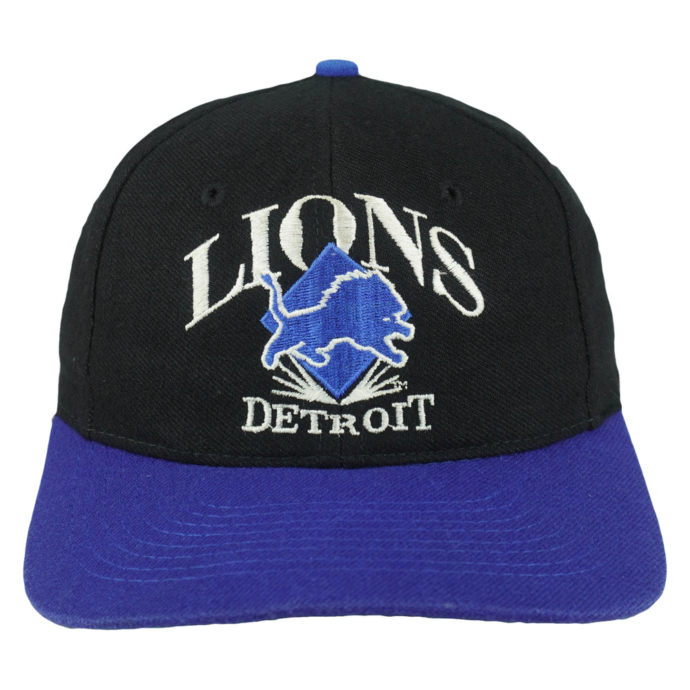 NFL (AJD) - Detroit Lions Embroidered Snapback Hat 1990s OSFA Vintage Retro Football