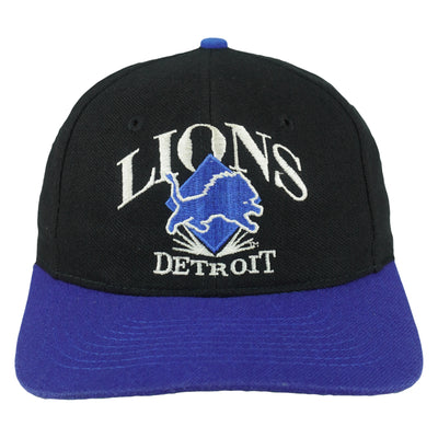 NFL (AJD) - Detroit Lions Embroidered Snapback Hat 1990s OSFA
